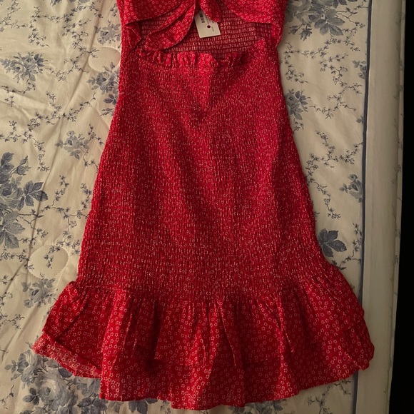 Gorgeous Red Floral Dress - Picture 2 of 7